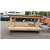 Image 3 : WOODEN 2 TIER MOBILE SHOP CART 62.5"W 32"D 33"H