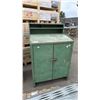 Image 3 : 2 METAL STORAGE/SHIPPING AND RECEIVING CABINETS & A COLLAPSIBLE METAL SECURITY GATE