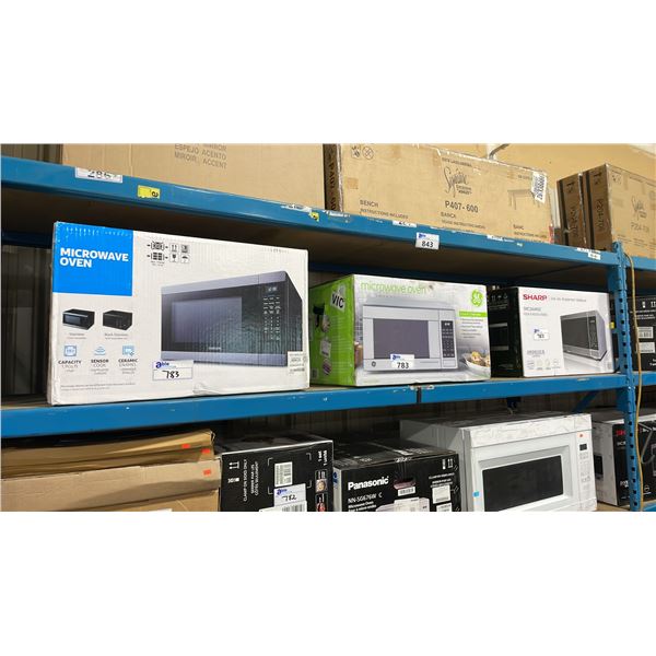SAMSUNG STAINLESS / BLACK MS19M8020TG/AC MICROWAVE OVEN , GE JES1140STC STAINLESS STEEL MICROWAVE