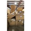 Image 1 : PALLET OF ASSORTED DAMAGE FREIGHT APPLIANCES INCLUDING SMEG SIMU330D COOKTOP, INDUSTRIAL BLOWER