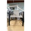 Image 4 : SET OF 4 MALLIN MESH BACK CAST ALUMINUM OUTDOOR PATIO STACKING ARM CHAIRS *IN BOX*