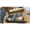 Image 3 : 2 GREY METAL OUTDOOR GRILL CABINETS *NEED REPAIR* & HLB11 IN-LINE BLOWER UNIT