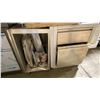 Image 4 : 2 GREY METAL OUTDOOR GRILL CABINETS *NEED REPAIR* & HLB11 IN-LINE BLOWER UNIT