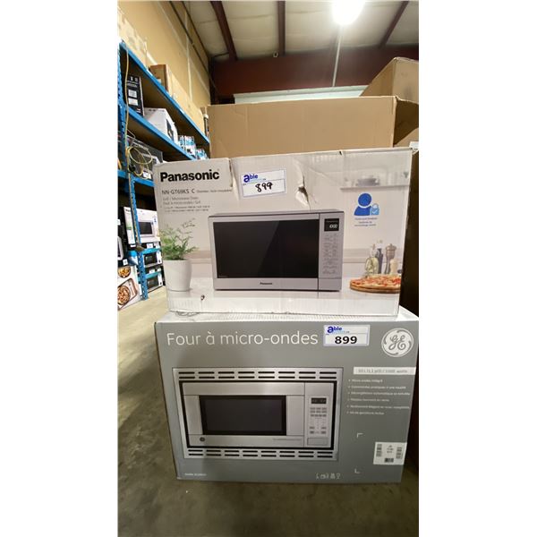GE APPLIANCES MODEL JE 1140STC STAINLESS STEEL BUILT-IN TURNTABLE MICROWAVE *IN BOX* & PANASONIC