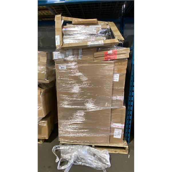 PALLET OF ASSORTED APPLIANCE PARTS, COMPONENTS & HARDWARE