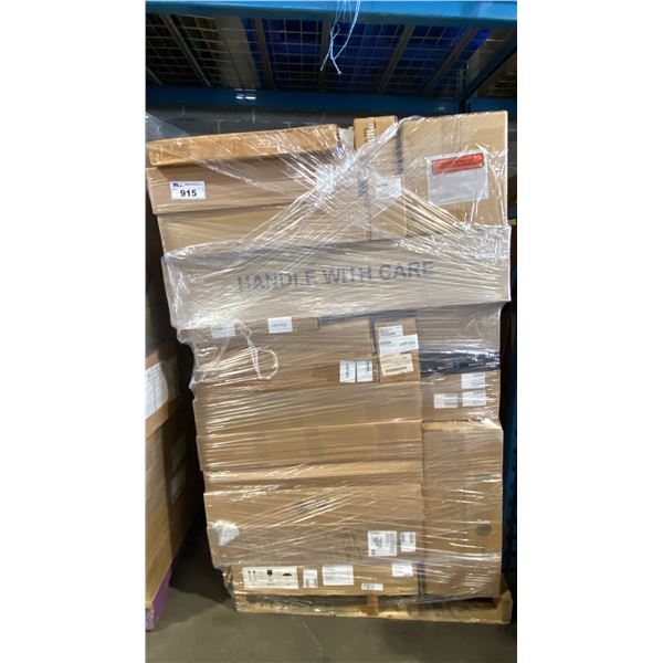 PALLET OF ASSORTED APPLIANCE PARTS, COMPONENTS & HARDWARE