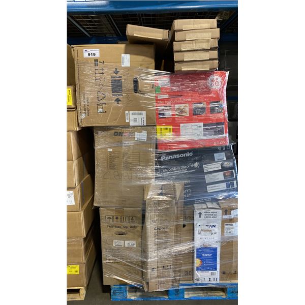 PALLET OF ASSORTED APPLIANCE PARTS, COMPONENTS & HARDWARE