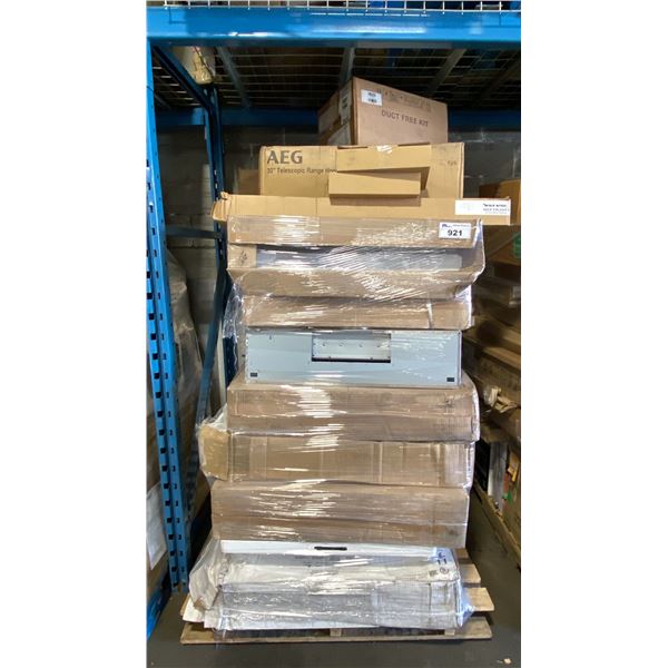 PALLET OF ASSORTED APPLIANCE PARTS, COMPONENTS & HARDWARE