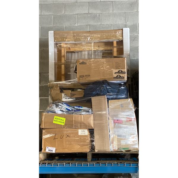 PALLET OF ASSORTED BBQ & APPLIANCE PARTS & COMPONENTS