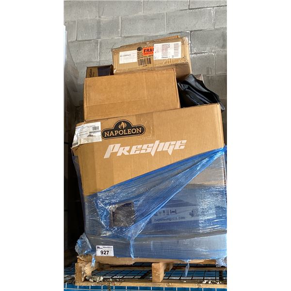 PALLET OF ASSORTED BBQ & APPLIANCE PARTS & COMPONENTS