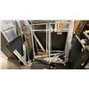 Image 1 : MOBILE PRODUCT CART WITH ASSORTED OVEN MOVERS & PARTS