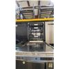 Image 2 : G.E STAINLESS STEEL BUILT IN DISHWASHER *DENTS IN FRONT AND SIDE OF DOOR- USED*
