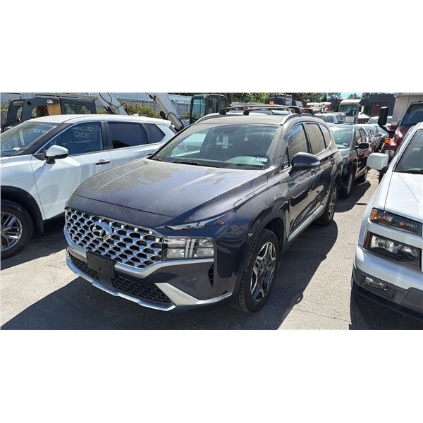 2022 HYUNDAI SANTA FE HTRAC HYBRID, 4DR SUV, GREY, VIN KM8S3DA12NU036315,