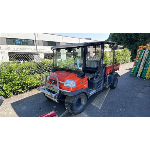 2011 KUBOTA RTV 1140 CPX, SIDE BY SIDE, ORANGE, VIN A5KD1HDAPBG017871,