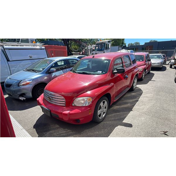 2008 CHEVROLET HHR LS, 4DRSW, RED, VIN 3GNDA13D38S645272,