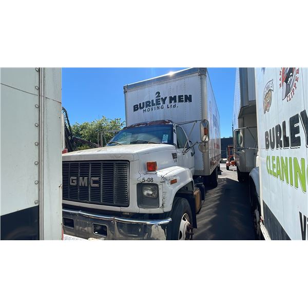 2001 GMC C7500, 2DR BOX TRUCK, WHITE, VIN 1GDL7H1C01J506483,