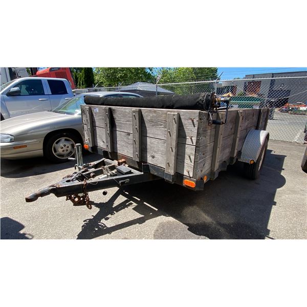 2004 PJ TRAILER, TILT DECK TRAILER BLACK, VIN 4P5SA121X42049448