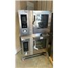 Image 1 : ANGELOPRO FX61G3-UKX03 DOUBLE BAY STAINLESS STEEL COMMERCIAL GAS BOILERLESS COMBI OVEN ONE MOBILE