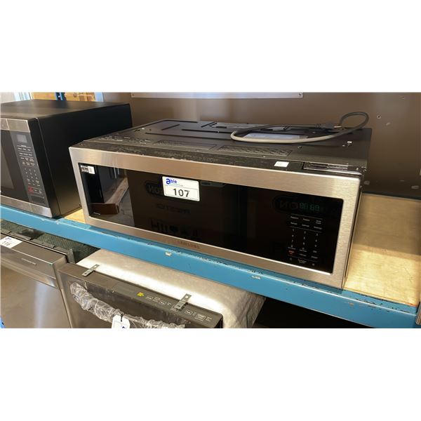 SAMSUNG MODEL ME11A7510DS. 30" 1.1 CU FT SMART SLIM OVER THE RANGE MICROWAVE OVEN
