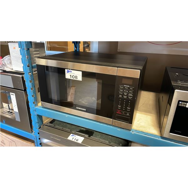 SAMSUNG MODEL MS19M8000AS/AC. 24" 1.9 CU FT COUNTERTOP MICROWAVE WITH SOFT TOUCH CONTROLS