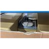 Image 2 : ZEPHYR MILANO IS. MODEL ZML-E42CG. 42" MODERN STAINLESS STEEL / GLASS RANGE HOOD *IN BOX*