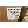 Image 3 : ZEPHYR MILANO IS. MODEL ZML-E42CG. 42" MODERN STAINLESS STEEL / GLASS RANGE HOOD *IN BOX*