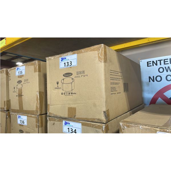 PARAMOUNT 28" ROUND OUTDOOR GLASS FIRE TABLE WIND GUARD *IN BOX*