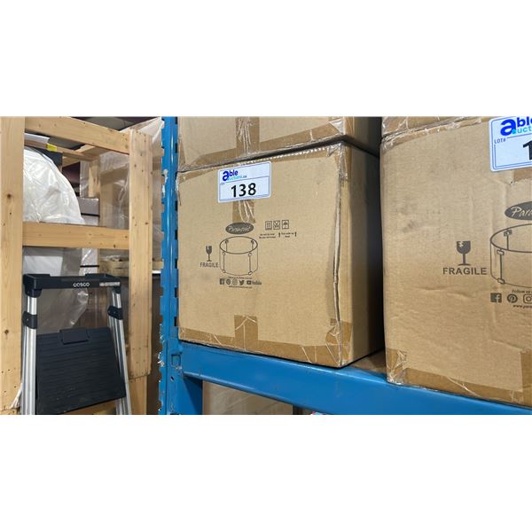PARAMOUNT 28" ROUND OUTDOOR GLASS FIRE TABLE WIND GUARD *IN BOX*