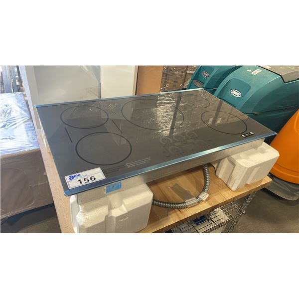 GENERAL ELECTRIC CAFE MODEL CHP90362TSS 36" BUILT-IN 5 BURNER ELECTRIC INDUCTION COOKTOP