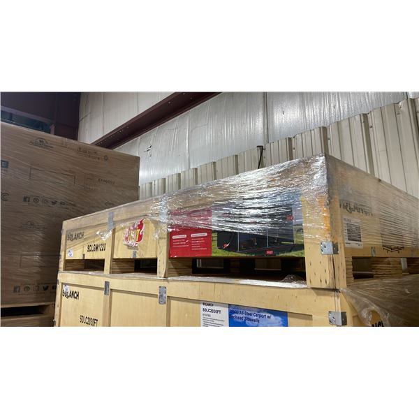 SDLANCH SDLGM1220F HEAVY DUTY GALVANIZED CORRUGATED LIVESTOCK SHELTER WITH OPEN FRONT ENTRY,