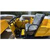 Image 4 : SDLANCH SDLD25 YELLOW RIDE ON GAS POWERED MINI CRAWLER DUMPER, 3 SPEED WITH 9" TRACKS &