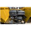 Image 6 : SDLANCH SDLD25 YELLOW RIDE ON GAS POWERED MINI CRAWLER DUMPER, 3 SPEED WITH 9" TRACKS &