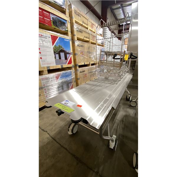 STAINLESS STEEL LABORATORY AUTOCLAVE CART & BOTTLE WASHING RACK
