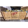 Image 1 : LX PALLET CRATE OF ASSORTED HEAVY DUTY LIFTING SLINGS  *PALLET CRATE INCLUDED*