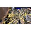 Image 2 : LX PALLET CRATE OF ASSORTED HEAVY DUTY LIFTING SLINGS  *PALLET CRATE INCLUDED*