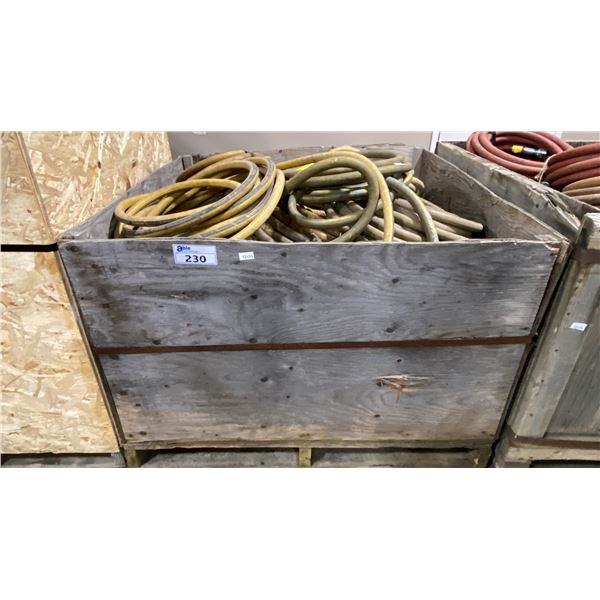 PALLET CRATE OF ASSORTED HEAVY DUTY AIR/WATER LINES *PALLET CRATE INCLUDED*