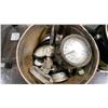 Image 3 : 3 BUCKETS AND 1 BOX OF HIGH PRESSURE REGULATORS & GAUGES *MAY BE MISSING PARTS/PIECES*
