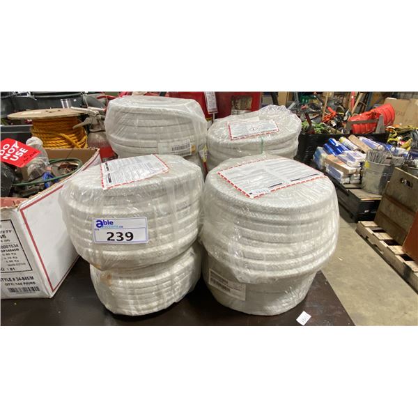 10 REELS OF HEAVY DUTY INDUSTRIAL BRAIDED ROPE