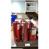 Image 1 : GROUP OF 9 LARGE INDUSTRIAL FIRE EXTINGUISHERS