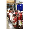Image 2 : GROUP OF 9 LARGE INDUSTRIAL FIRE EXTINGUISHERS