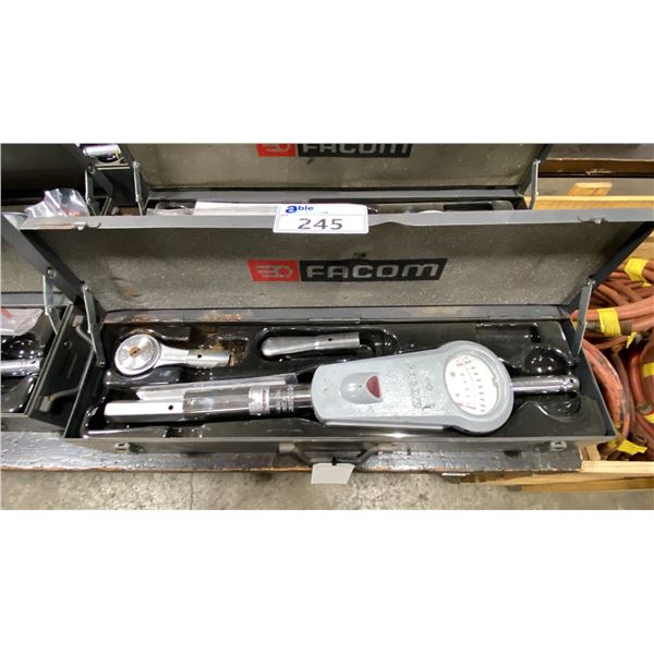 FACOM 3/4" HEAVY DUTY INDUSTRIAL TORQUE WRENCH IN METAL TRANSPORT CASE