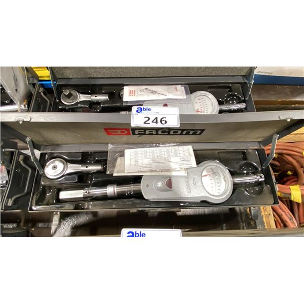 FACOM 3/4" HEAVY DUTY INDUSTRIAL TORQUE WRENCH IN METAL TRANSPORT CASE