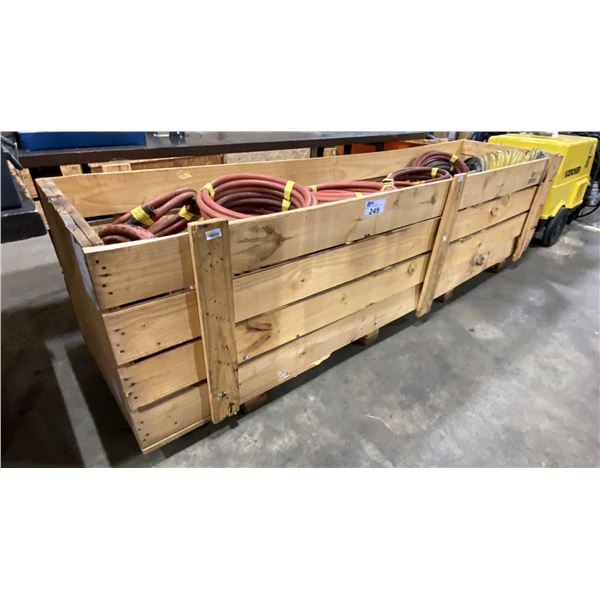 LARGE PALLET CRATE OF ASSORTED AIR/WATER HOSE & FRESH AIR VENT