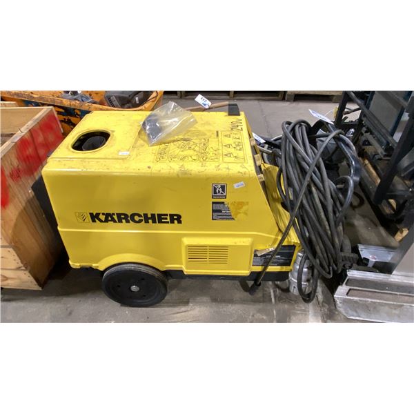 KARCHER 240V ELECTRIC INDUSTRIAL MOBILE PRESSURE WASHER WITH HOSE, NO WAND