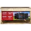 Image 2 : SDLANCH SDLGM1220F HEAVY DUTY GALVANIZED CORRUGATED LIVESTOCK SHELTER WITH OPEN FRONT ENTRY,