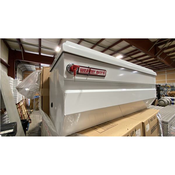 WEATHER GUARD MODEL 675-3-01, 47" HEAVY DUTY ALL PURPOSE WHITE STEEL TRUCK CHEST