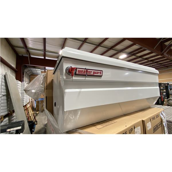 WEATHER GUARD MODEL 675-3-01, 47" HEAVY DUTY ALL PURPOSE WHITE STEEL TRUCK CHEST