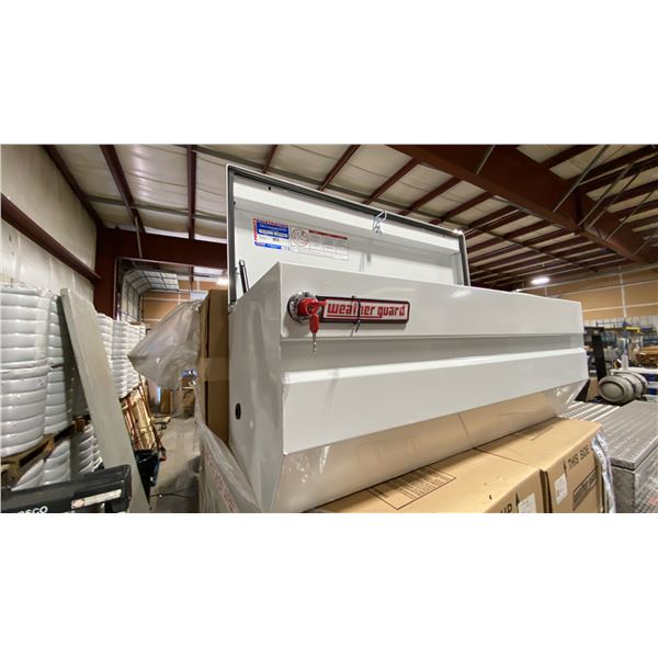 WEATHER GUARD MODEL 675-3-01, 47" HEAVY DUTY ALL PURPOSE WHITE STEEL TRUCK CHEST