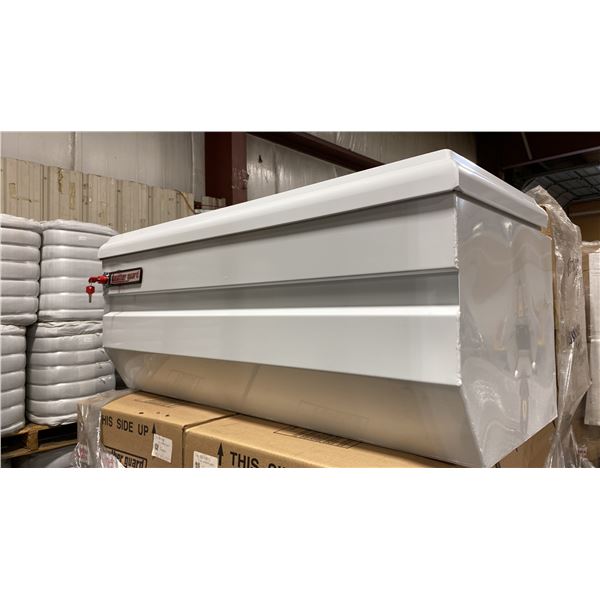 WEATHER GUARD MODEL 675-3-01, 47" HEAVY DUTY ALL PURPOSE WHITE STEEL TRUCK CHEST