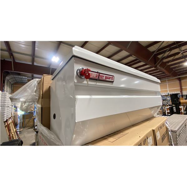 WEATHER GUARD MODEL 675-3-01, 47" HEAVY DUTY ALL PURPOSE WHITE STEEL TRUCK CHEST